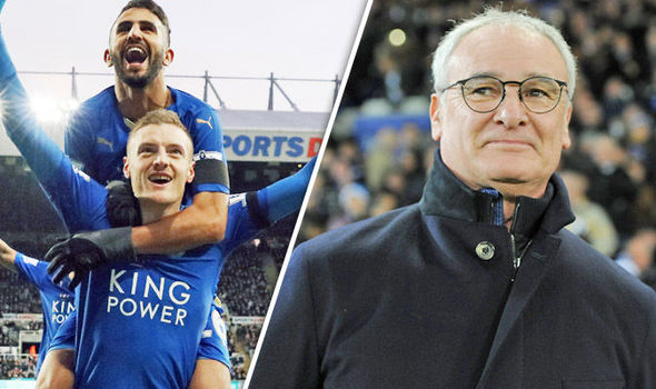 Claudio Ranieri, Mahrez y Vardy, artífices de este Leicester histórico. Foto: www.express.co.uk