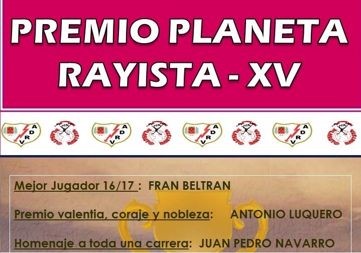 XV Premios Planeta Rayista