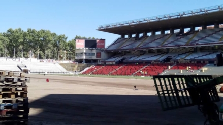 El aspecto de la grada del Estadio de Vallecas