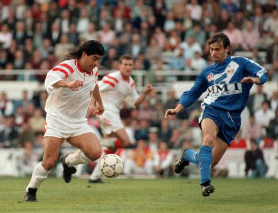 Cómo era el Rayo al que se enfrentó Maradona