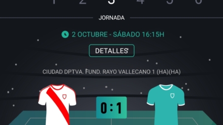 Rayo Vallecano Femenino Juvenil A 0-1 C.D. Masriver. Lamento en la City.