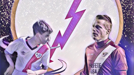 Dos generaciones distintas de Garcías en el Rayo Vallecano