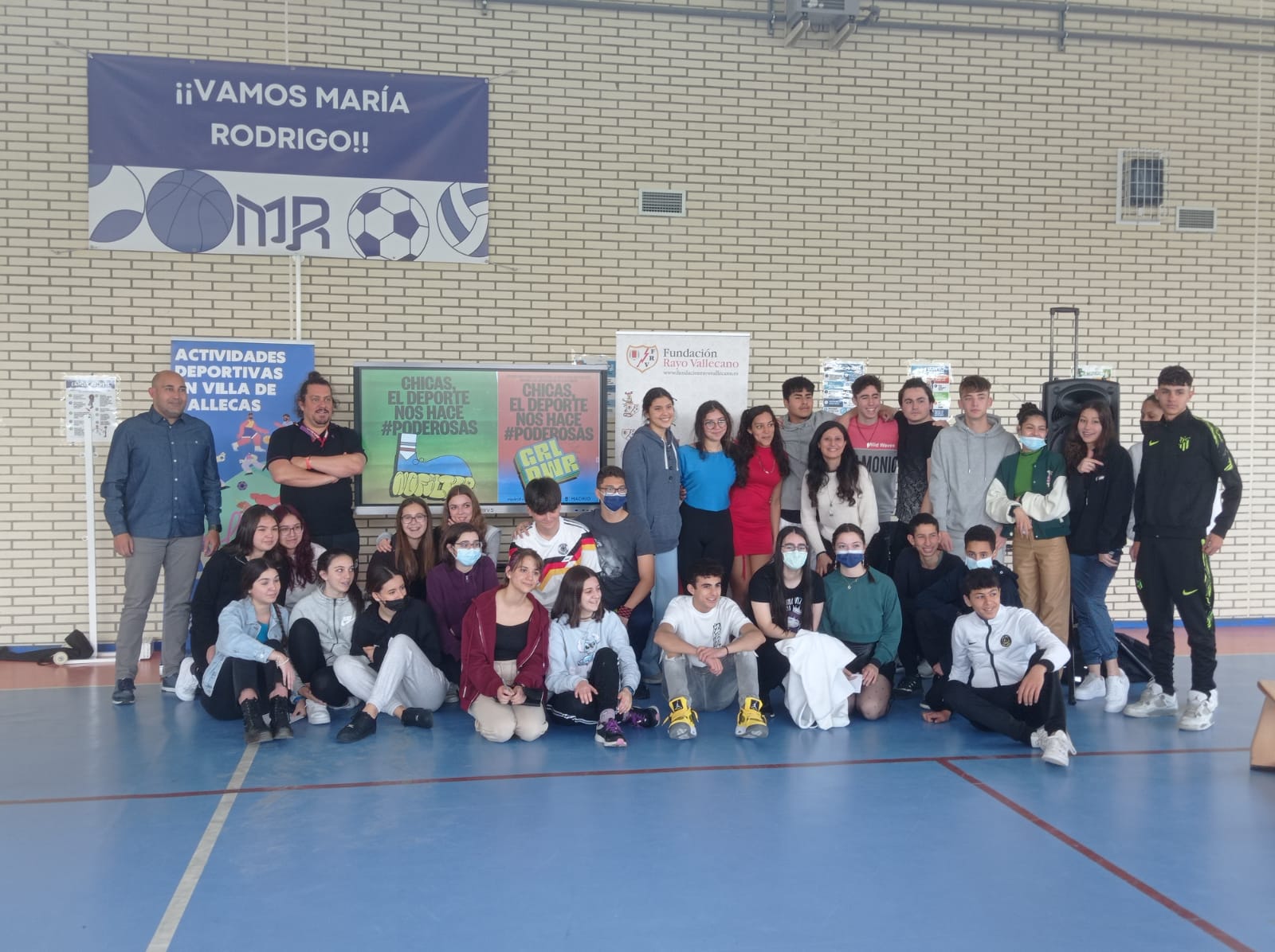 La Fundación Rayo Vallecano finaliza su programa de  sensibilización en los institutos de Vallecas