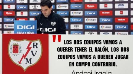 Andoni Iraola: «Los dos equipos vamos a querer el balón»