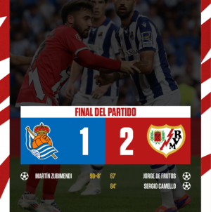 Real Sociedad 1-2 Rayo Vallecano: rompiendo pronósticos